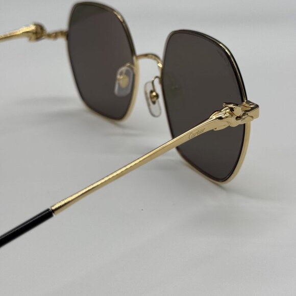 NEW CARTIER CT0267S 004 CARTIER GOLD/PINK TITANIUM WOMEN CARTIER SUNGLASSES - Picture 9 of 15